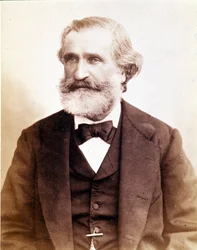 Portret Giuseppe Verdiego około 1870 r. Museo della scala w Mediolanie