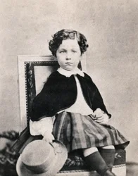 Portret księcia cesarskiego Eugène’a Louisa Napoléona Bonapartego (1856-1879), syna Napoleona III. Anonimowa fotografia wykonana w Fontainebleau w czerwcu 1860