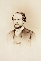 Portret Italo Gardoniego, ok. 1860 r. (zdjęcie czarno-białe)