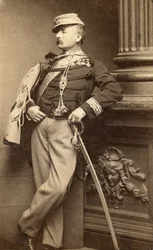 Portret Jacquesa Alexandre Bixio, francuskiego lekarza i polityka pochodzenia włoskiego (1808 - 1865).