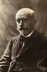 Portret Jorisa Karla Huysmansa (1848-1907), pisarza i krytyka literackiego. Fotografia, koniec XIX wieku.