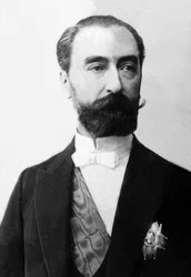 Portret Marie Francois Sadi Carnot (1837-1894), francuskiego męża stanu i inżyniera.
