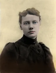 Portret Nellie Bly (Elizabeth Jane Cochrane) 1864-1922 Amerykańska dziennikarka