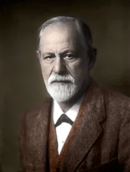 Portret Zygmunta Freuda (1856-1939), austriackiego psychiatry.