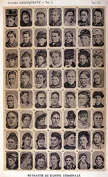 Portrety kobiet przestępczych. Album fotografii zebranych przez Cesarego Lombroso (1835-1909), włoskiego kryminologa: „Człowiek przestępczy”