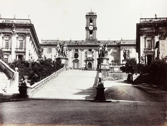 Widok na Campidoglio z Palazzo Senatorio, Rzym