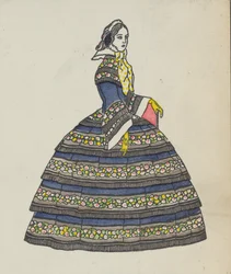 Moda biedermeierowska, 1908.
