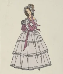 Moda biedermeierowska, 1908.