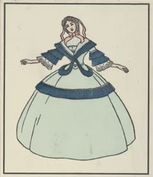 Moda biedermeierowska, 1908.