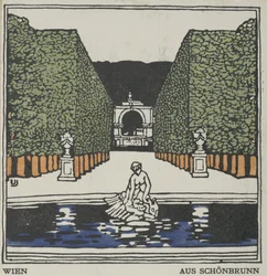 Wiedeń: Od Schönbrunn, 1908.