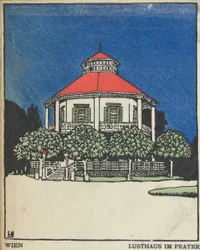Wiedeń: Pawilon Przyjemności na Praterze Wien: Lusthaus im Prater, 1908.,