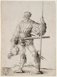 Żołnierz z lancą, 1514