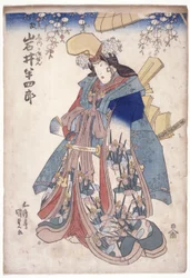 Iwai Hanshir? W roli Shizuki Gozen (drzeworyt kolorowy)
