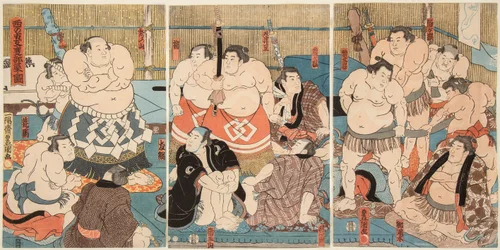 Małe m field t s u te rs ky room picture t Hideyama. Kunisada Utagawa (1786-1865)