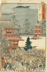 Edo, jarmark w Asakusie