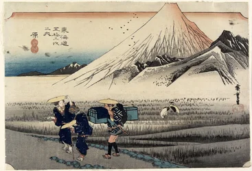 Fuji o poranku, Hara, c. 1833