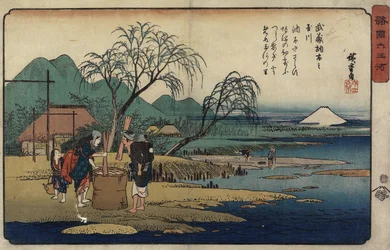 Rzeka Klejnot Cho_fu w prowincji Musashi, 1835-1837