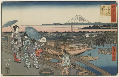 Most Nihonbashi i most Edo, listopad 1853