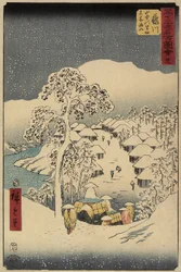 No.38 Yamanaka Village w Fujikawie, lipiec 1855