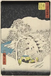 No.38 Yamanaka Village w Fujikawie, lipiec 1855