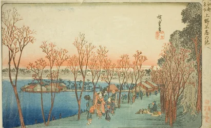 Staw Shinobazu w Ueno (Staw Shinobazu), z Teseries