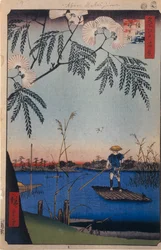Rzeka Ayase i Kanegafuchi Sto słynnych widoków Edo, 1856-1858