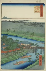 Yanagishima, z serii „Ridge dre d fan net s views of Edo (Sto słynnych widoków Edo)”