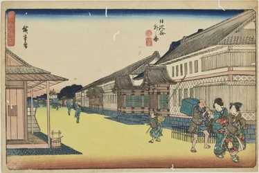 „Poza Hibiya” z serii „Wybitne widoki Edo”