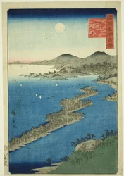 Amanohashidate w prowincji Tango (Tango Amanohashidate), z cyklu „Sto słynnych widoków w różnych prowincjach (Shokoku meisho hyakkei)”