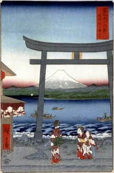 Plan d gejszy to także szczęście t Fuji Japan sen p Hayashi t Hiroshige Utagawa