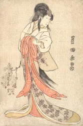 Kabuki ac i r Segawa Chryzantema Kobieta Dobry członek, 1798 Ukończone 9.
