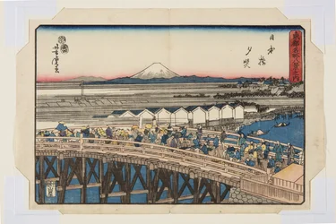 Nihonbashi: Zachód słońca (Nihonbashi seki sh?)