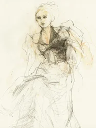 Elegancki szkic modowy