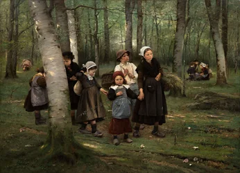 Dzieci w lesie, 1891.