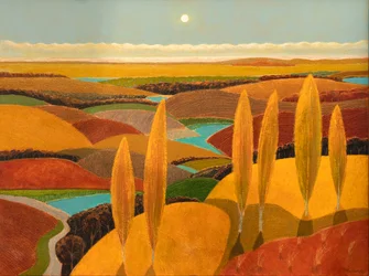 Poplar Hill In Dunes, 2023 (olej na płótnie)