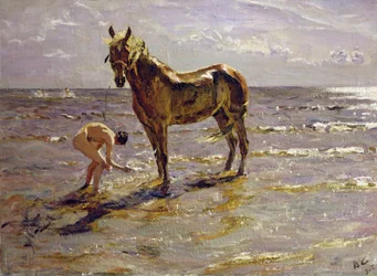 Kąpiel konia, 1905