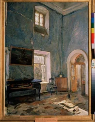 Sala rezydencji. Nieruchomość Belkino, w Obnińsku (Rosja). Obraz Valentina Aleksandrowicza Sierowa (1865-1911), olej na płótnie