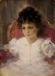 Portret Tatiany Siergiejewny Chochłowej z domu Botkina 1897-1985 jako dziecko