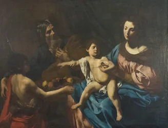 Święta rodzina z młodym św. Janem Chrzcicielem