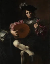 Lutniarz, ok. 1625-26 (olej na płótnie)