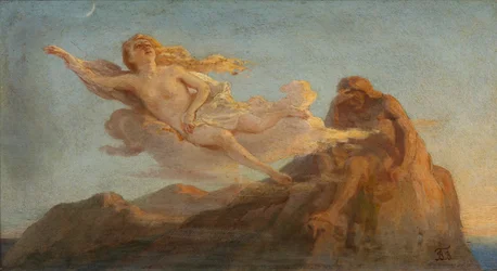 Cloudlet i Cliff. Ilustracja do wiersza Klif M. Lermontowa, 1900