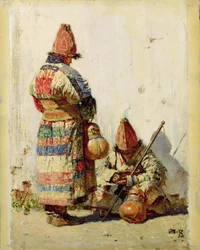 W Turkiestanie (olej na płótnie)