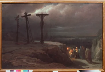 Noc na Kalwarii - Obraz Wasilija Pietrowicza Vereshchagin (Vassili Vereshchagin) (1835-1909), olej na płótnie
