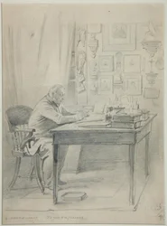 Portret autora Faddei Bulgarin 1789-1859, lata 40. XIX wieku