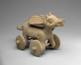 Jeleń na kółkach, 300-900 ne (ceramiczne)