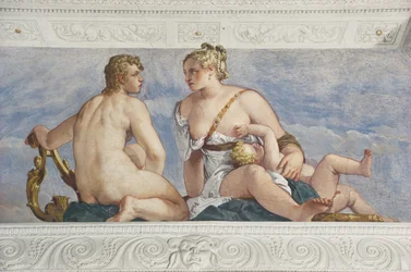 Apollo i Wenus, z Sala di Bacchus, ok. 1561