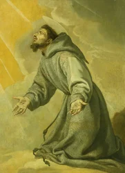 Święty Franciszek otrzymuje stygmaty,