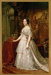 Królowa Izabela II (obraz na płótnie)