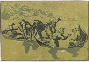 Cudowny Połów Ryb według Rafaela, ok. 1540.