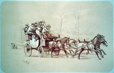 Oryginalny rysunek dla "Les Maitres de l